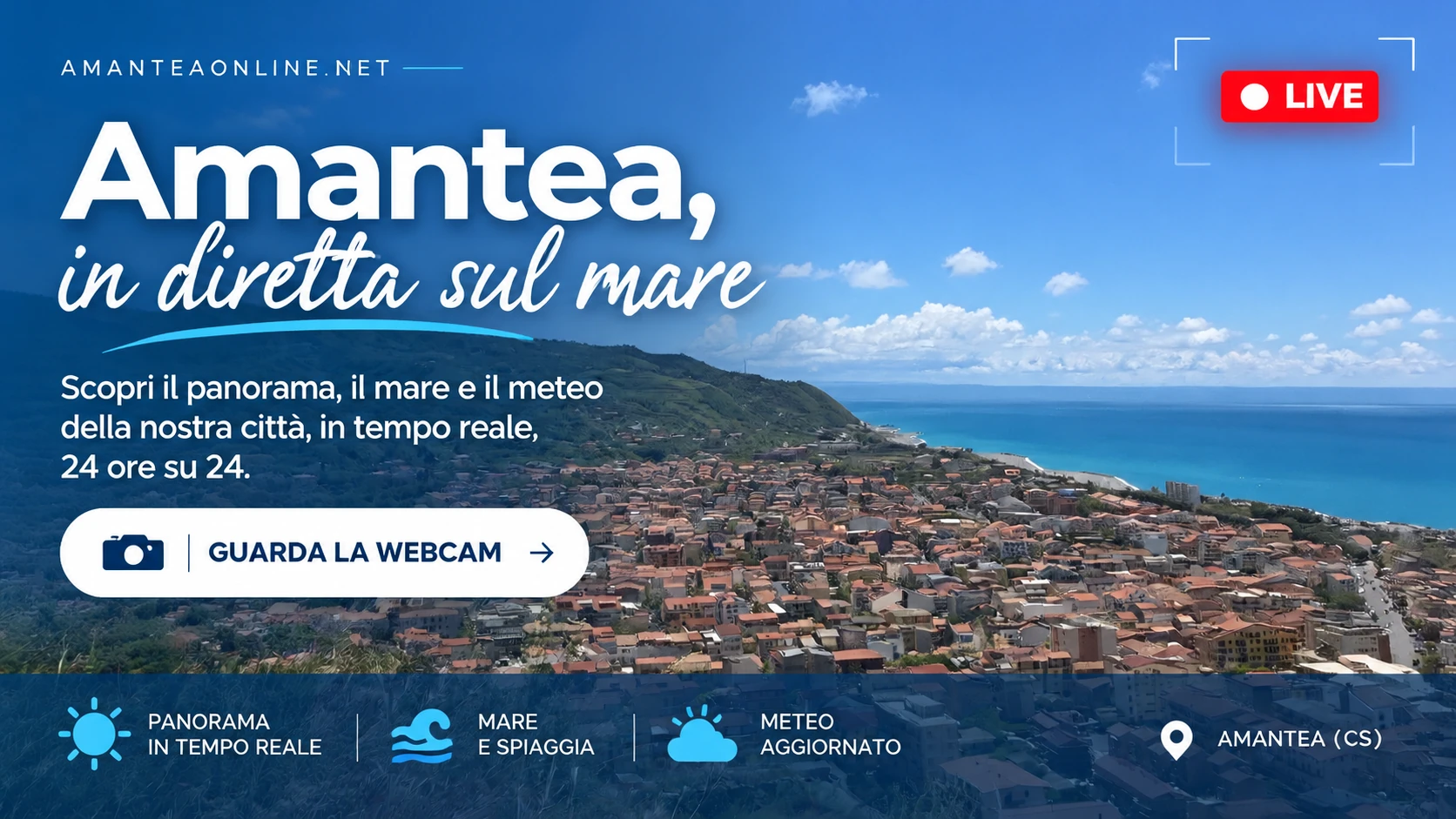 Amantea in diretta sul mare: guarda la webcam